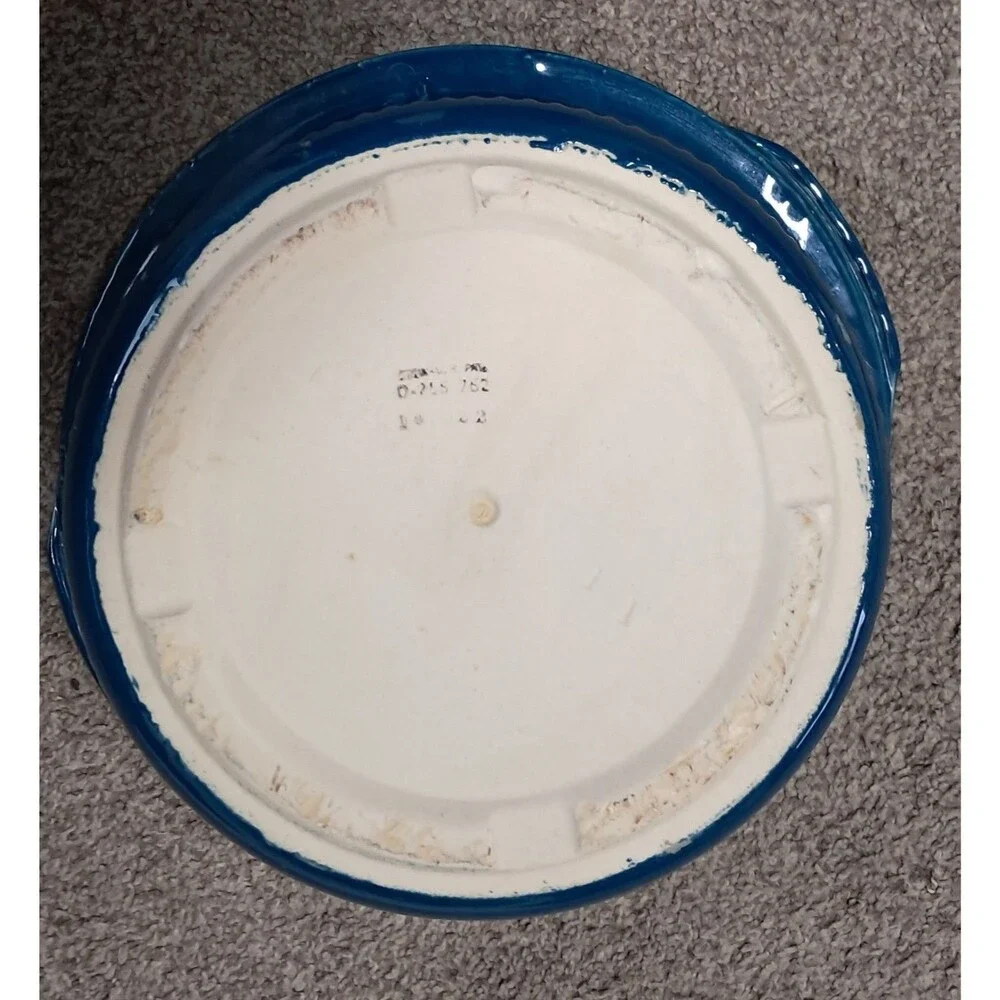 Vintage Rival Crock-Pot Model 3100 3.5 Qt Slow Cooker - Blue Stone - Fruit Vine